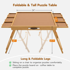 UPVERCY puzzle table protective cover keeps puzzles clean between sessions