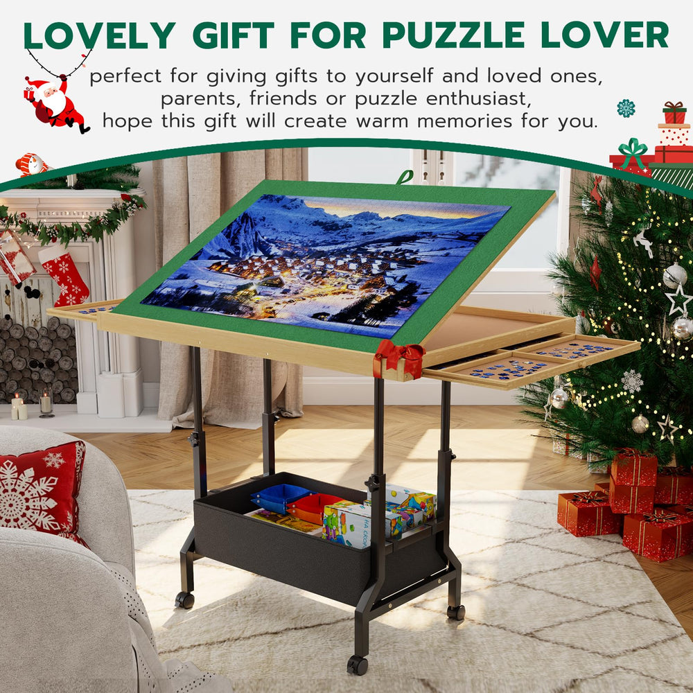 Upvercy protective cover shields puzzles from dust and curious pets.