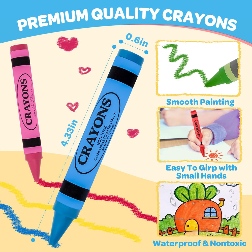 Uranus&No.1 washable crayons help parents clean skin and fabrics.