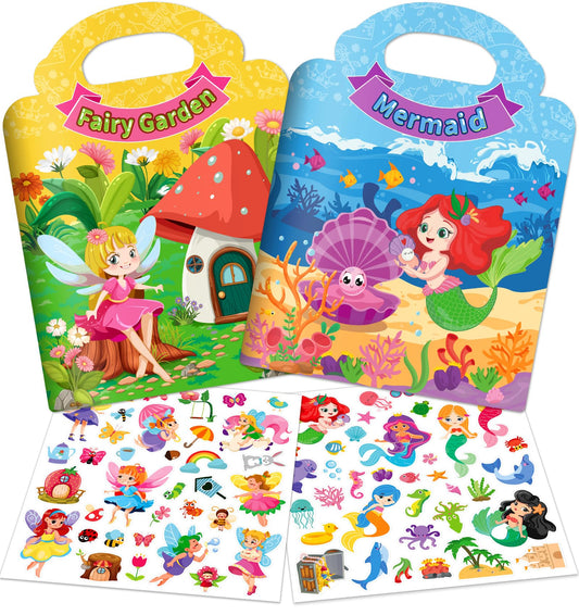 Uranusno1 mermaid-fairy garden scene book front shows bright visuals for instant appeal.