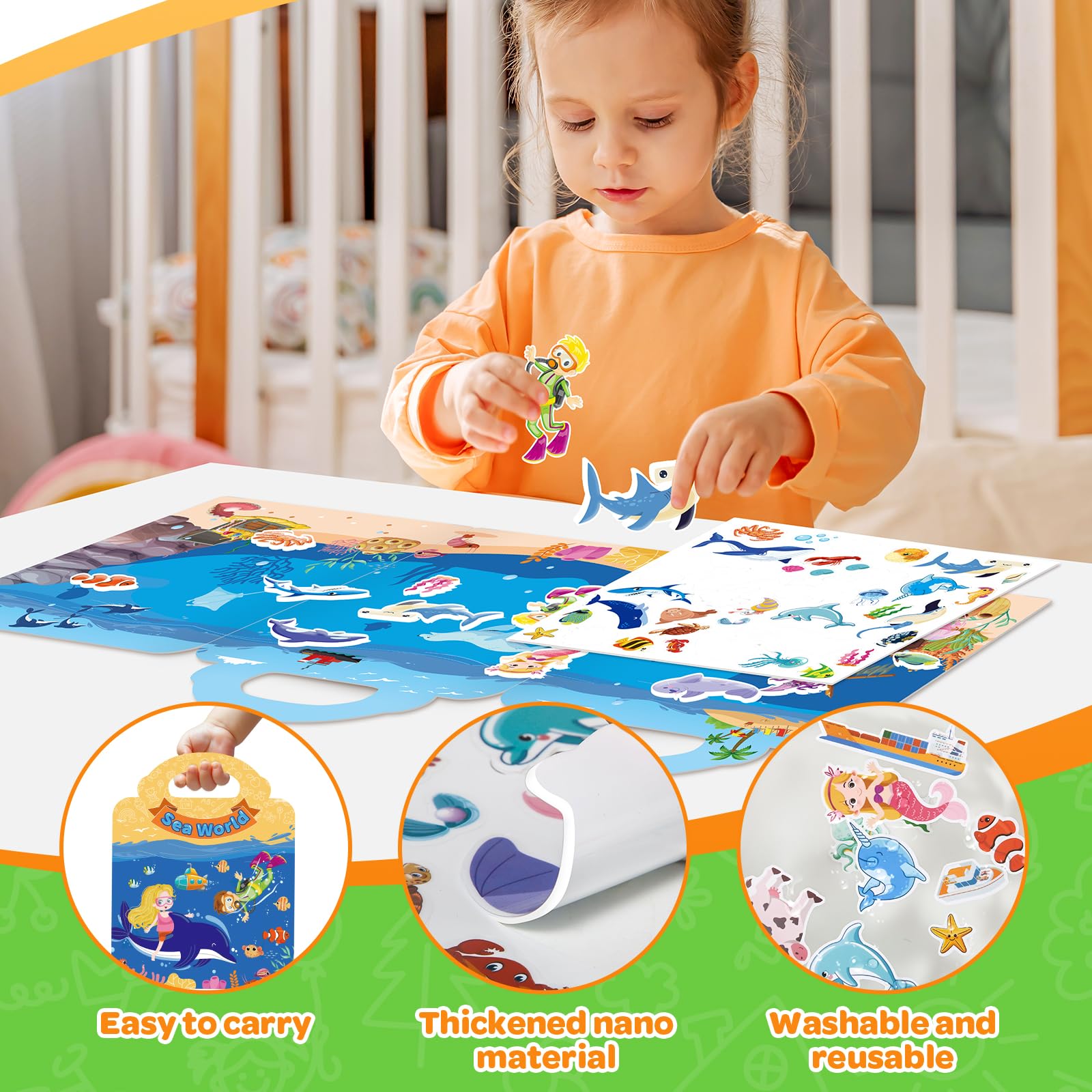 Removable silicone jelly stickers pack from Uranus&No.1