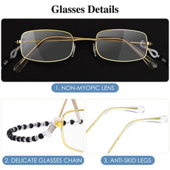 URATOT eyeglass chain keeps glasses secure at events