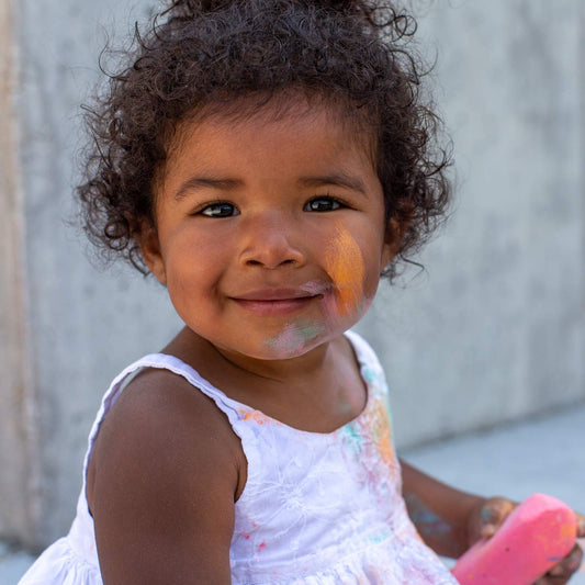 Urban Infant washable outdoor chalk colors ideal for quick cleanups after play.