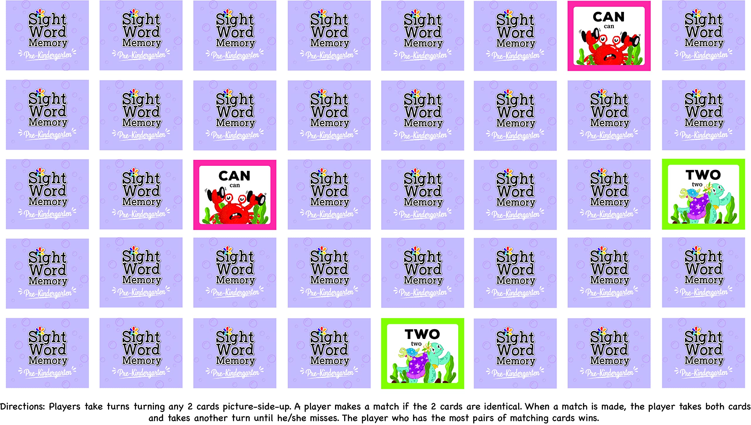 Urban Supply Co memory game — family night boosts reading through play.