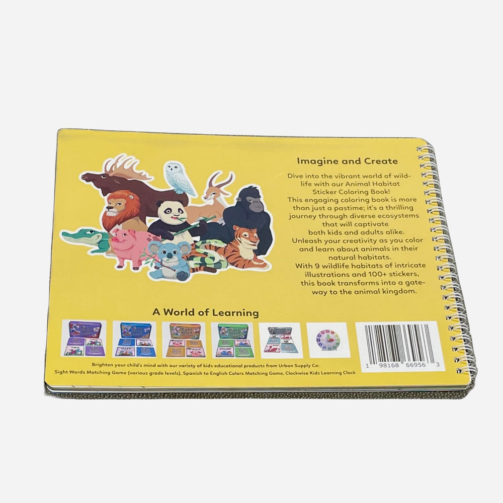 Urban Supply Co Farm habitat scene stickers — friendly animals for early learners.