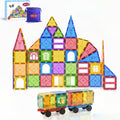 Urban Toys magnetic tiles 104pcs for open-ended building and color recognition