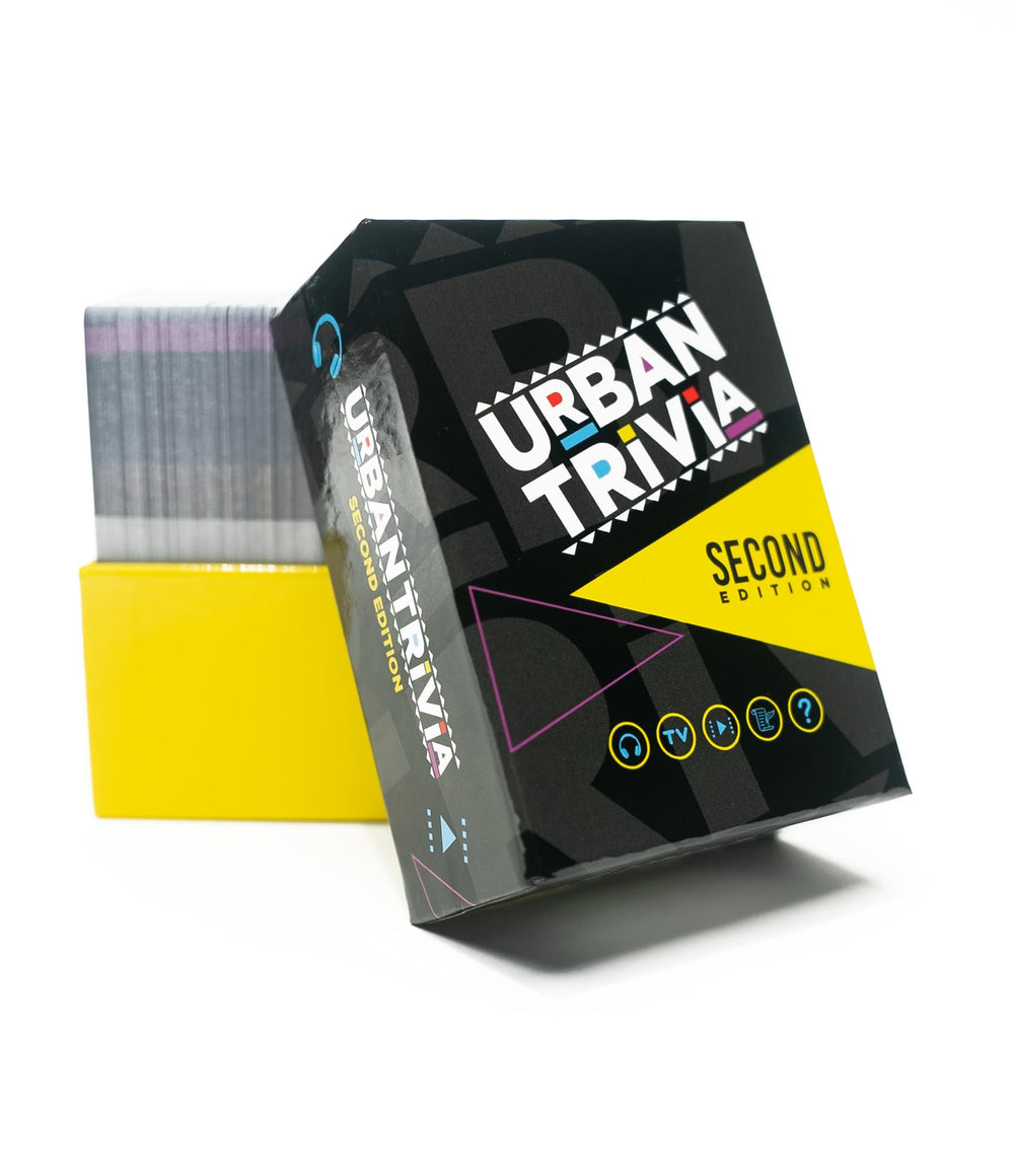 Urban Trivia Game 2nd Edition deck spread for a lively game night