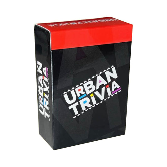 Urban Trivia Game pack shot highlights bold card design for culture celebrations.