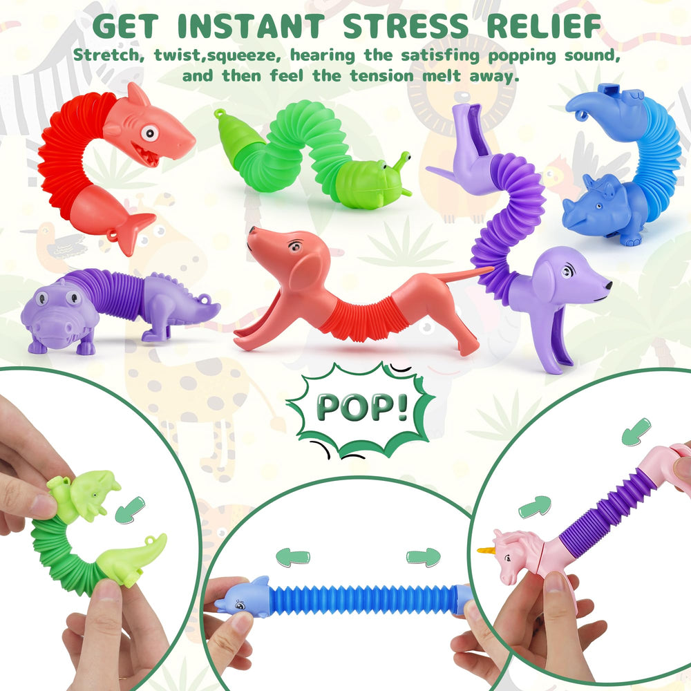 UrChoice puppy pop tube for creative play and fine motor practice.