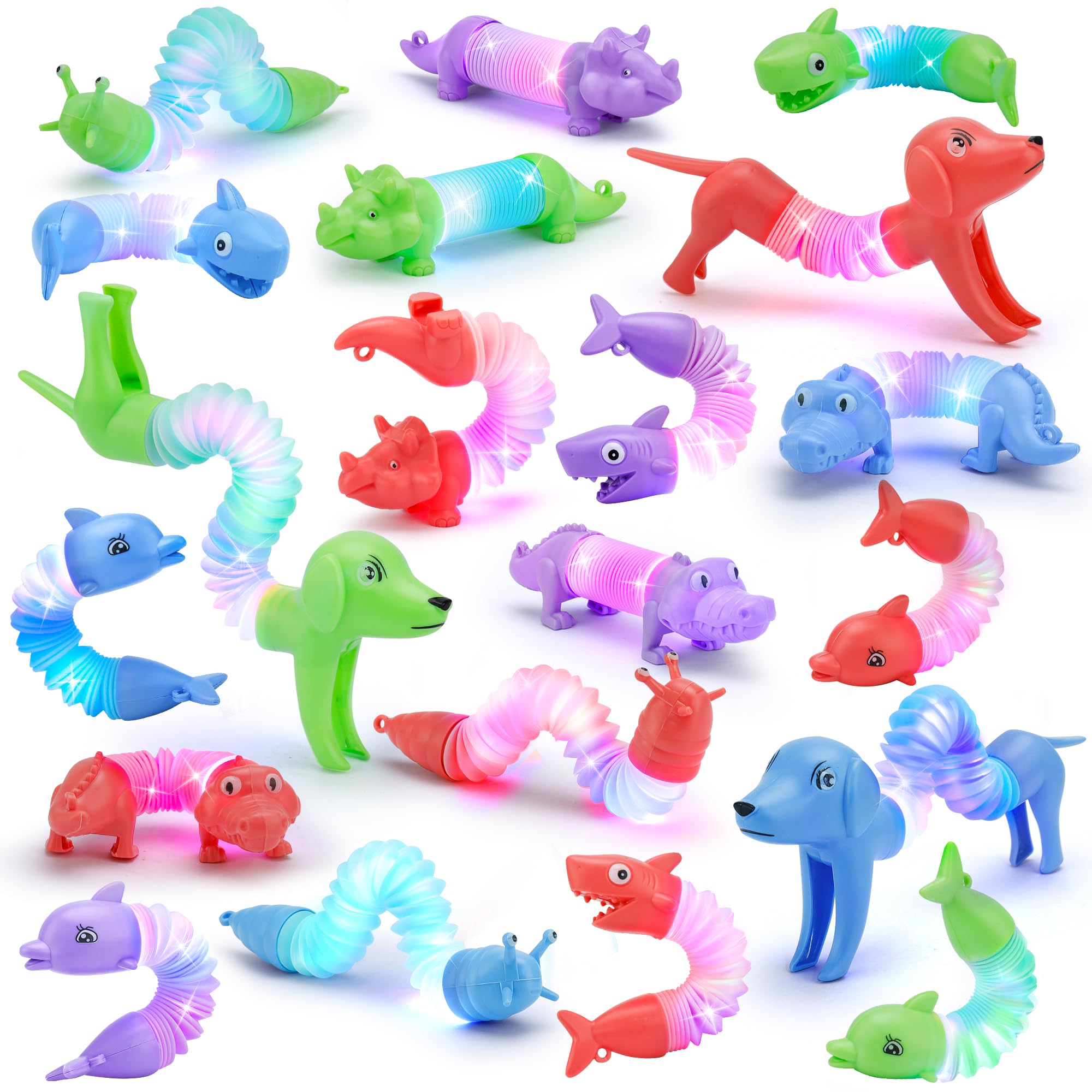 UrChoice Glow Pop LED Animal Tubes for hands-on sensory fun