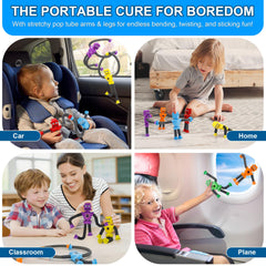 UrChoice robot suction cup tubes purple; versatile party favors that spark creative robot adventures.