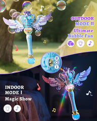 Uregoio Princess Bubble Wands includes bubble solution bottles for easy setup