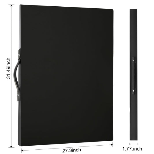 URHELPER puzzle storage folder back view highlighting slim, portable design.