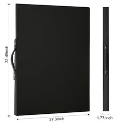 URHELPER puzzle storage folder back view highlighting slim, portable design.