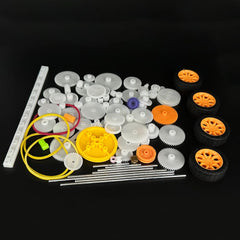 URIMPAVIDO 82pcs gear set for DC motors enables versatile DIY projects