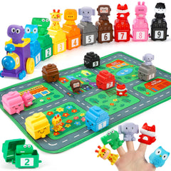 URMYWO engaging train toy set stimulates curiosity and early learning for toddlers.