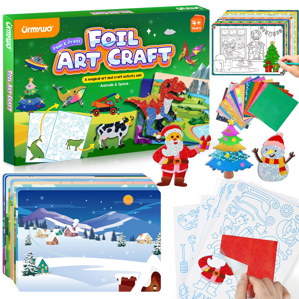 URMYWO dinosaur and space foil art kit boosts imagination during play.