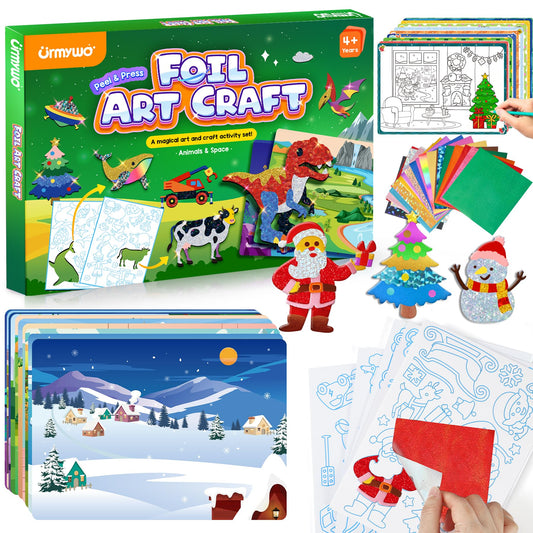 URMYWO dinosaur and space foil art kit boosts imagination during play.