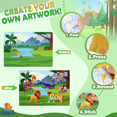 URMYWO foil sheets and stickers for colorful coloring and layering fun.