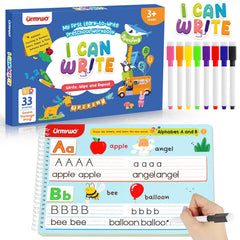URMYWO preschool tracing pages for reusable handwriting practice