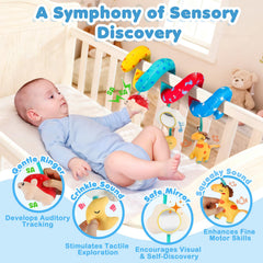 URMYWO sleepy moon with rattle for gentle auditory cues