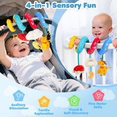 URMYWO soft giraffe rattle used for grabbing exploration