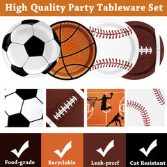 UROINEPA baseball plates ideal for quick, tidy party cleanup