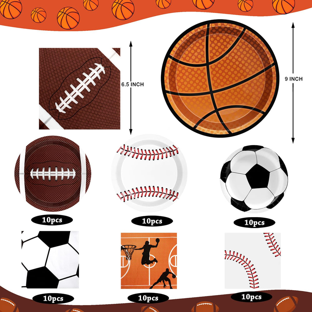 UROINEPA soccer plates add vibrant color to kids' sports party