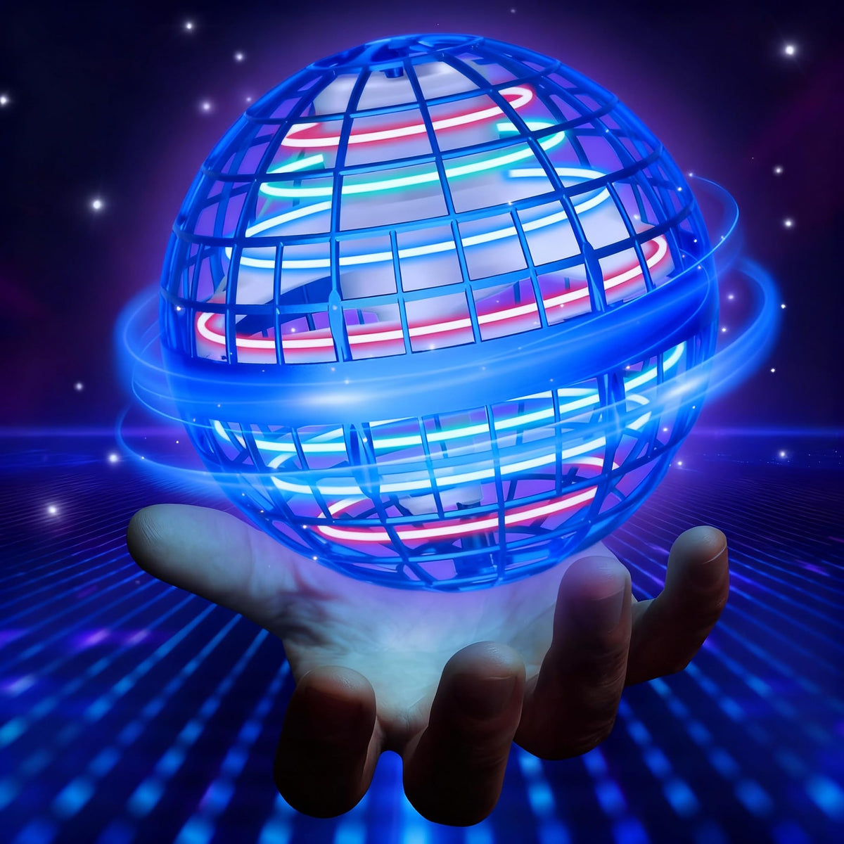 UROINT Flying Orb Ball with bright LED lights for nighttime play