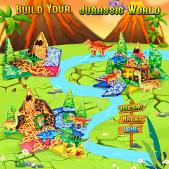 URRLUNA dinosaur world park scene tiles inspire imaginative habitats.