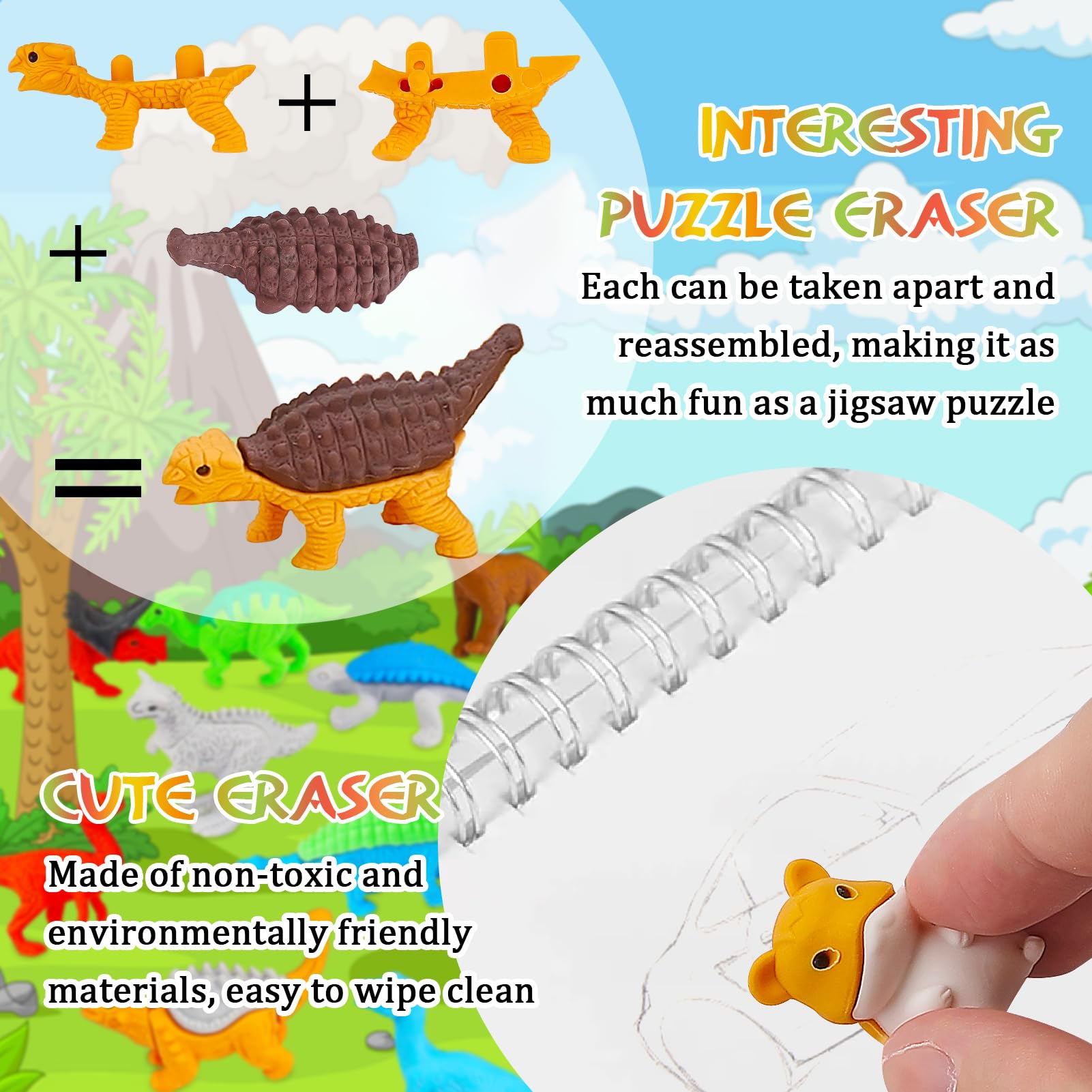 URSKYTOUS cars-christmas erasers add festive fun to lessons.