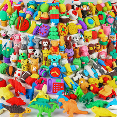 URSKYTOUS 151Pcs Animal Erasers Puzzle Set for classroom rewards and creative play