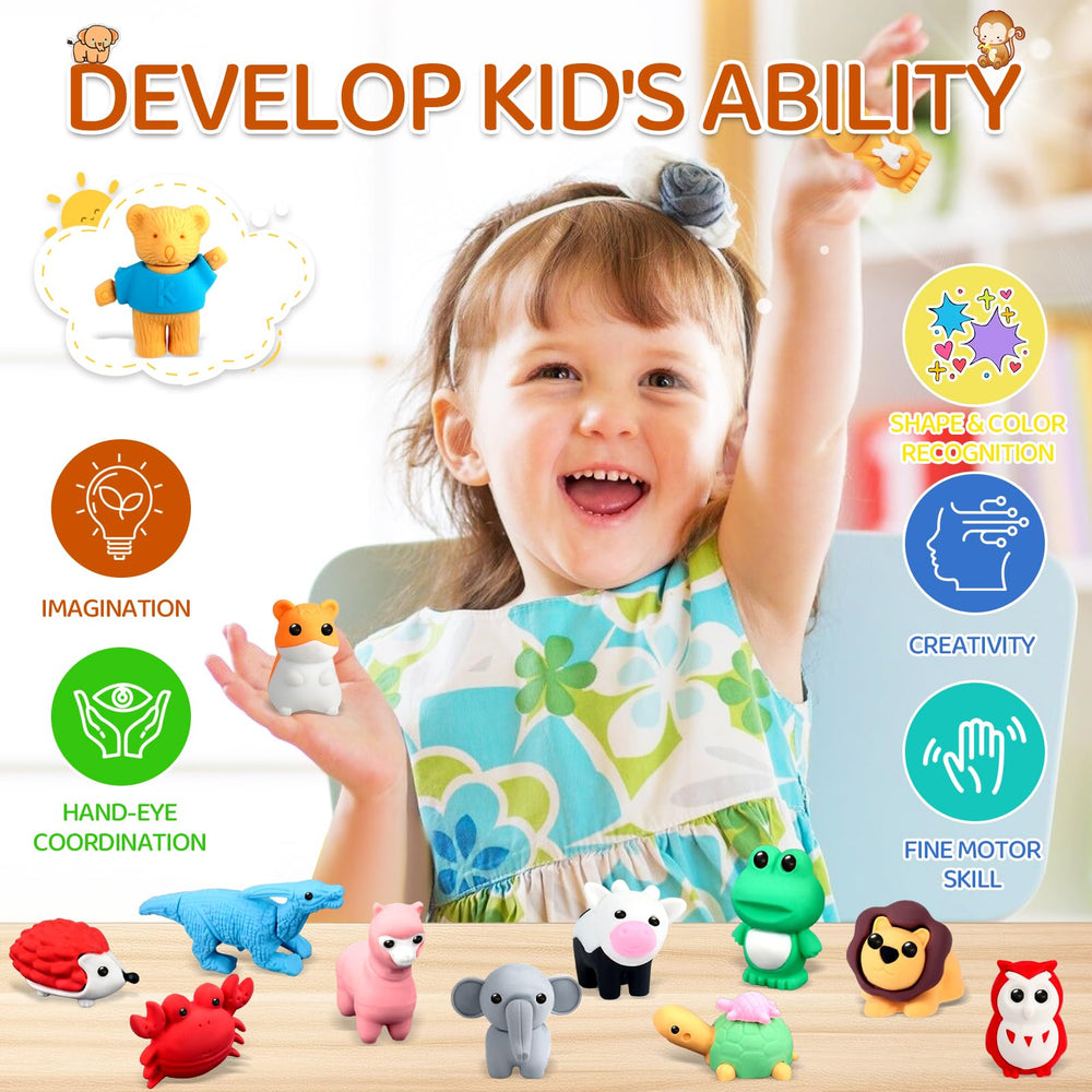 URSKYTOUS erasers safe and kid-friendly for school activities and crafts