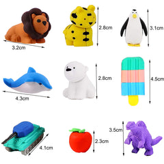 URSKYTOUS educational-erasers-pack promotes imaginative play and careful erasing for kids.