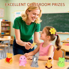 URSKYTOUS animal erasers arranged in goody bags and party favors