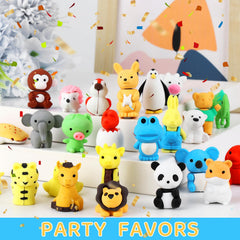URSKYTOUS jungle animal eraser, perfect stocking stuffer and desk decor.