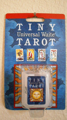 US Games Tiny Tarot Keychain with 78-card Universal Waite deck for portable divination.
