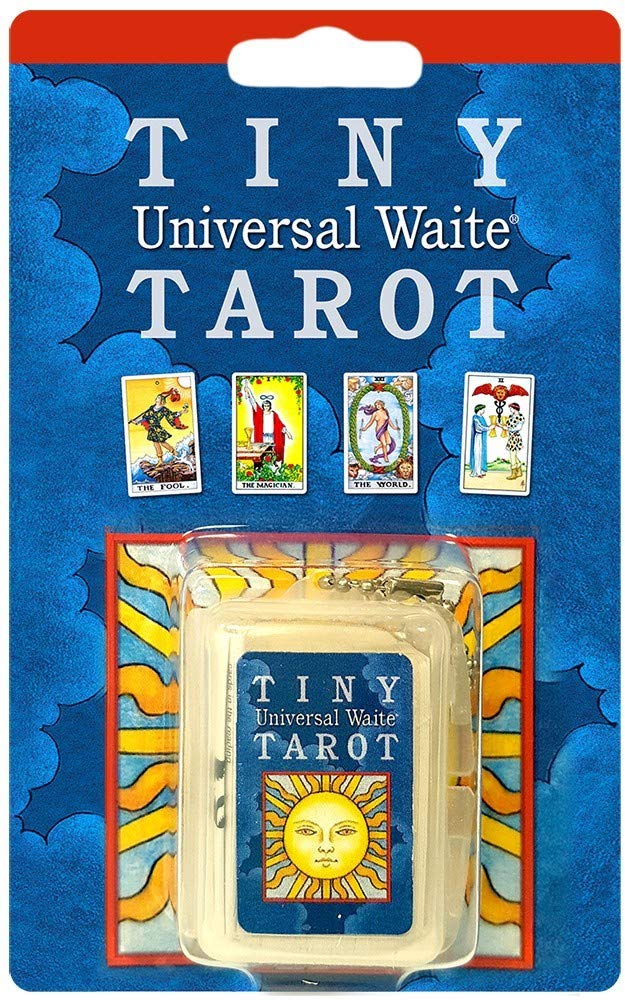 US Games Tiny Tarot KeyChain packaging visual highlighting portable travel-friendly design