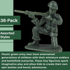 36-piece U. S. Toy army set with crisp detail for pretend battles