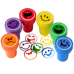 US Toy Happy Face Ink Stampers ready for playful scrapbooking and greeting card decorating.