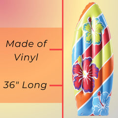 US Toy luau inflatable surfboard as a photo-op prop at a luau.
