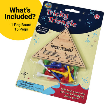 U.S. Toy Tricky Triangle Game blister-card packaging ideal for gifting.