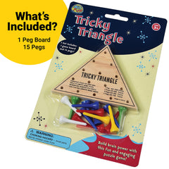 U.S. Toy Tricky Triangle Game blister-card packaging ideal for gifting.
