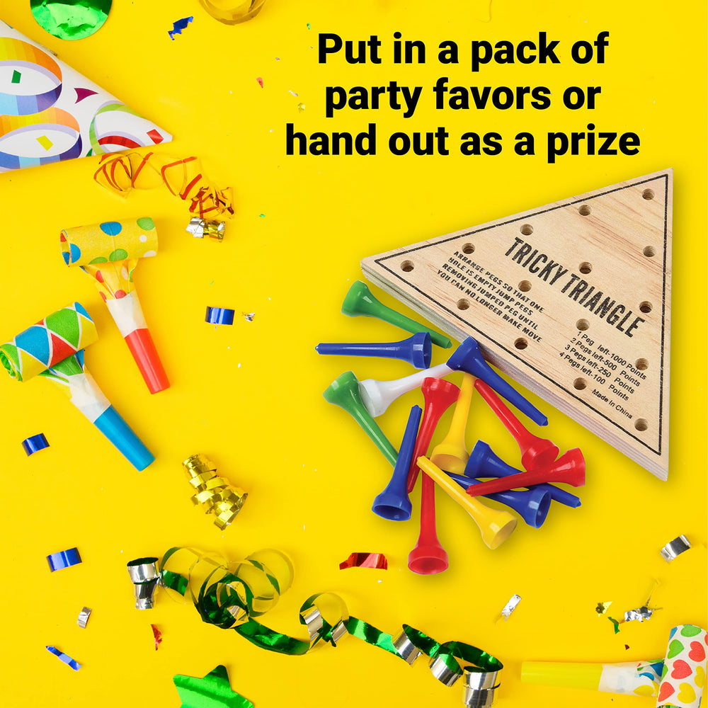U.S. Toy Tricky Triangle Game pocket-sized travel companion for quiet time.