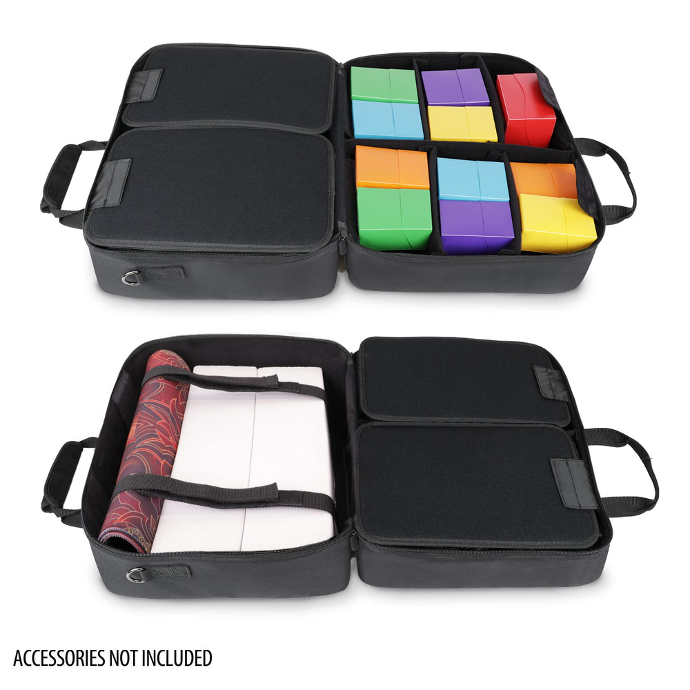 USA Gear XL large storage area — holds decks and large card boxes securely.