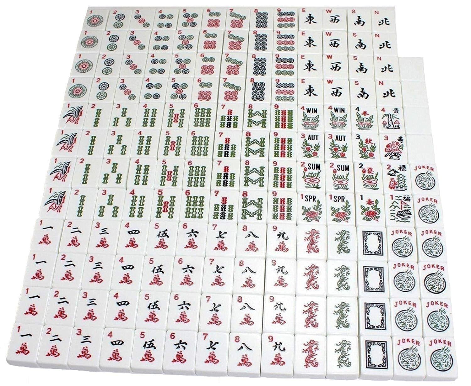USA MJ TABLE .COM Mahjong racks hold tiles securely for quick setups.