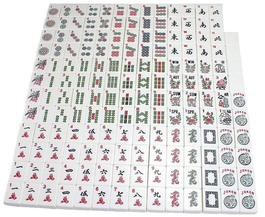 USA MJ TABLE .COM Mahjong racks hold tiles securely for quick setups.