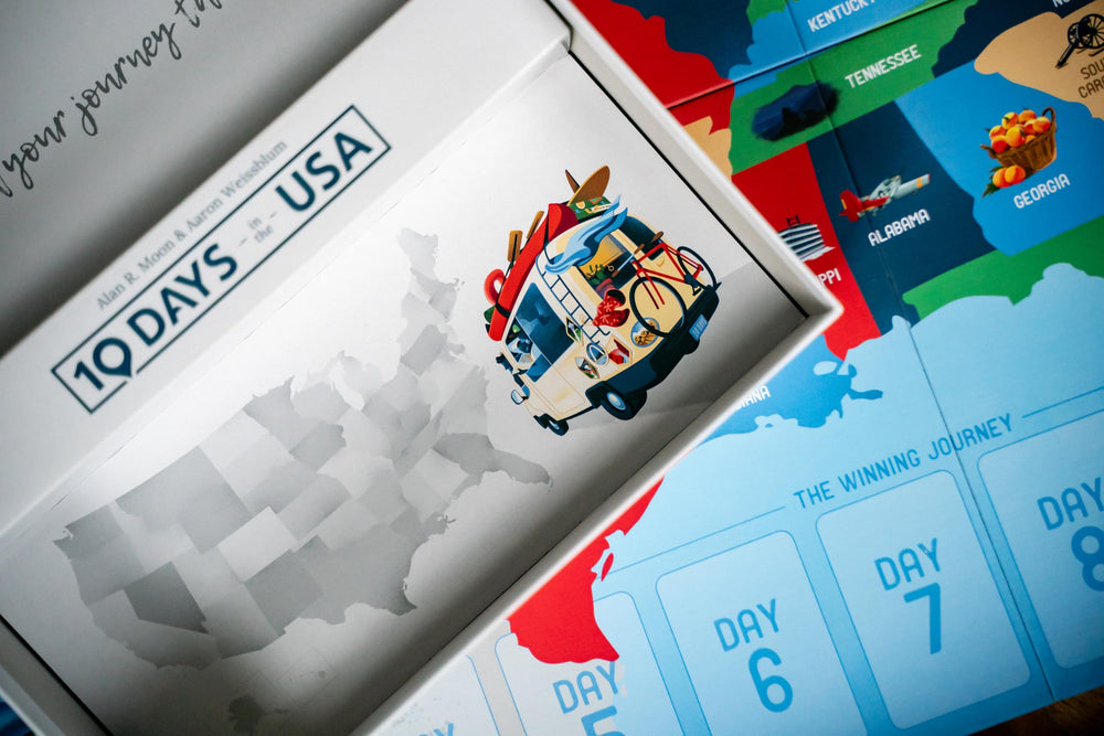 USAOPOLY 10 Days in the USA educational geography experience