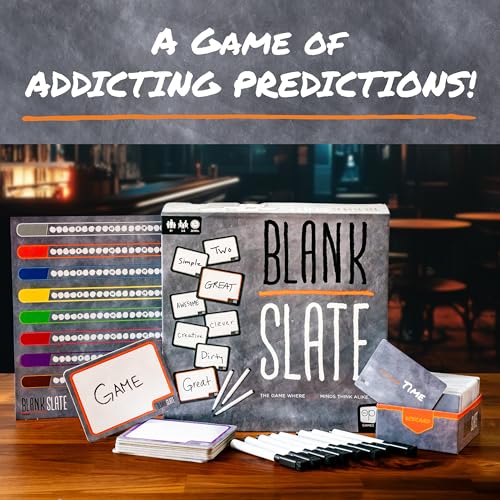USAOPOLY Blank Slate dry-erase slates laid out for quick setup.