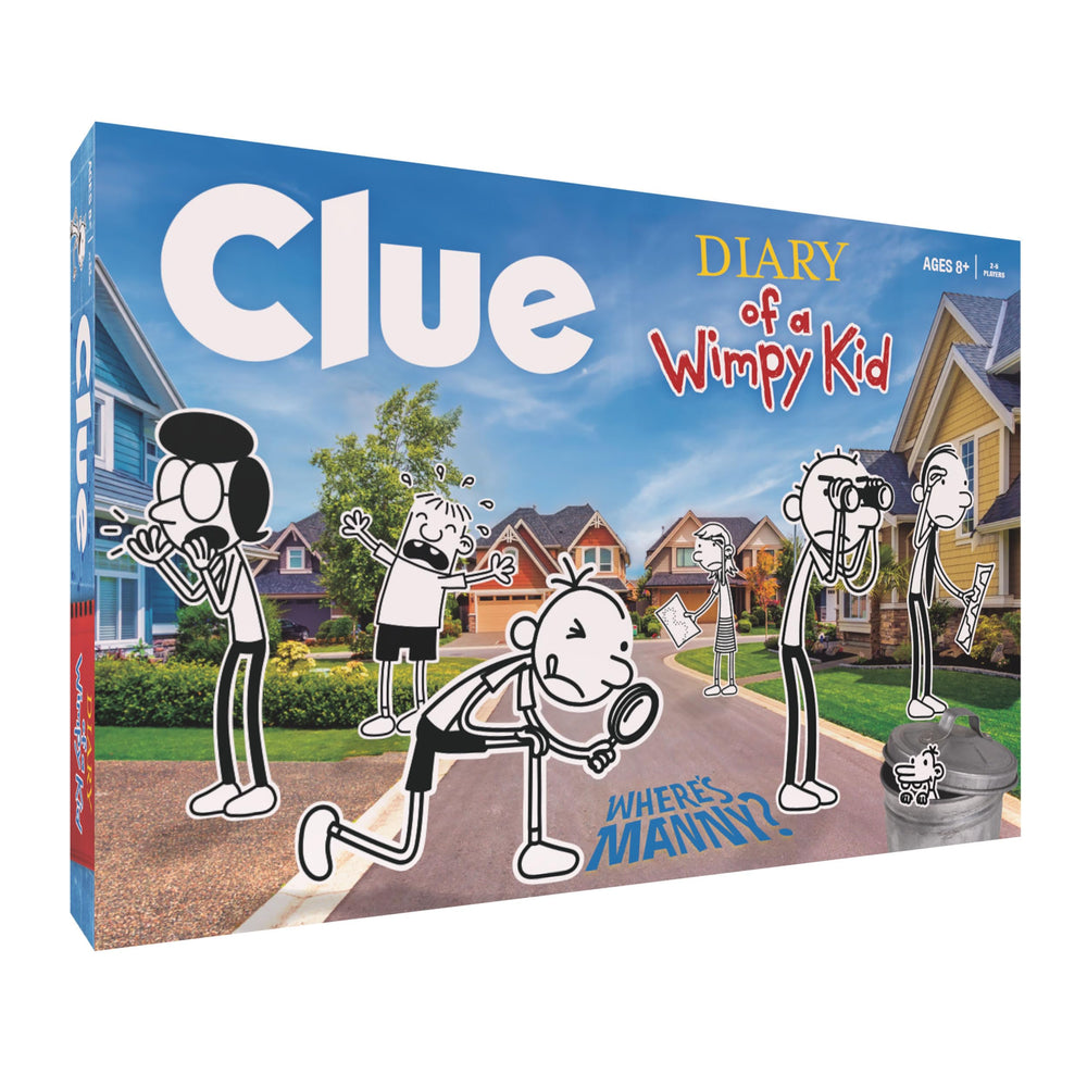 USAOPOLY Clue: Diary of a Wimpy Kid game board for immersive mystery play